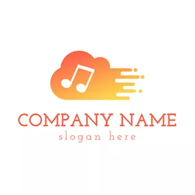 Dot Logo White Note and Abstract Cloud logo design