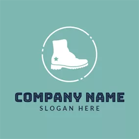 Fashion & Beauty Logo White Short Boot logo design