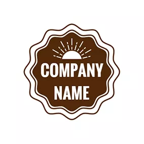 Life Logo White Sun and Good Morning logo design