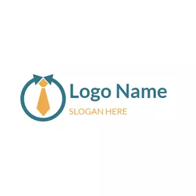 Business & Consulting Logo Winding Arrowhead and Tie logo design