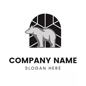 Polar Bear Logo Winter and Polar Beer logo design