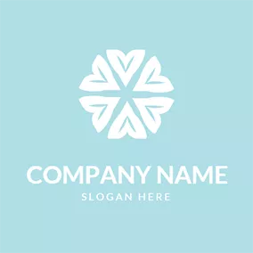 Snowflake Logo Winter Snowflake logo design