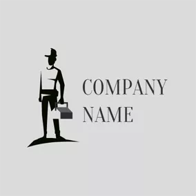 Handyman Logo Work Box and Handyman logo design