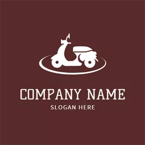 Motorcycle Logo Yellow and Black Motorcycle logo design