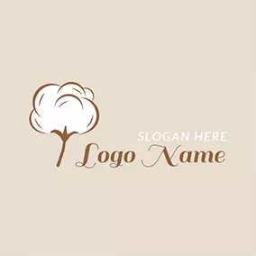 Cotton Logo Yellow and White Cotton logo design