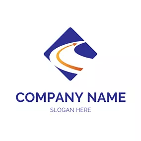 Road Logo Yellow Arrow and White Road logo design