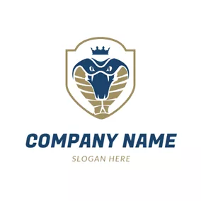 Cobra Logo Yellow Badge and Cobra logo design