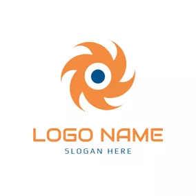 Blender Logo Yellow Blender Blade logo design