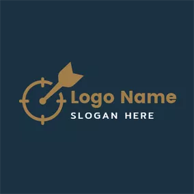 Business & Consulting Logo Yellow Circle and Arrow logo design