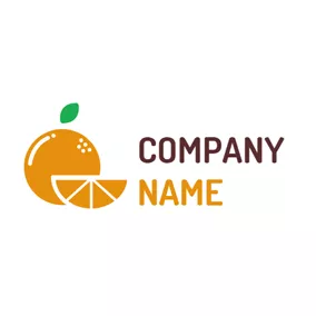 Food & Drink Logo Yellow Combination Orange logo design
