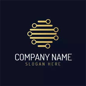 Logótipo Marketing Yellow Magnifying Glass logo design