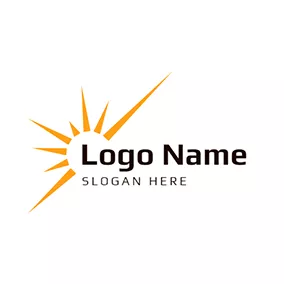 Sunshine Logos Yellow Shine and White Sun logo design