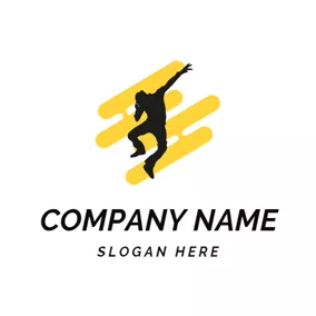 Art - Yellow Stripe  & Hip Hop logo design